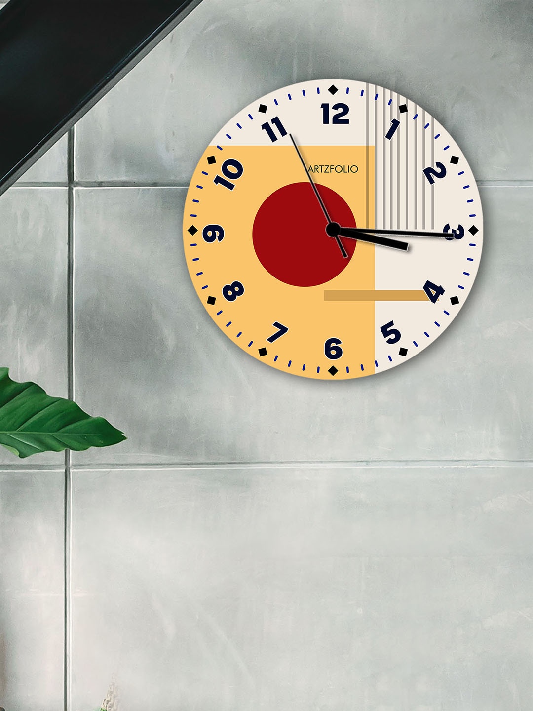 

ArtzFolio Multicoloured Printed Contemporary Wall Clock, Multi