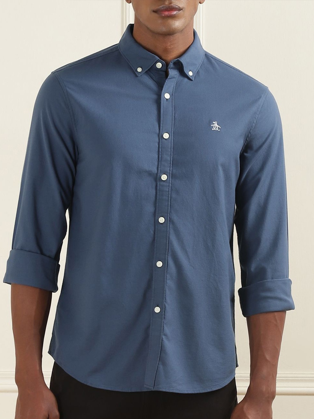 

Original Penguin Men Opaque Casual Shirt, Blue