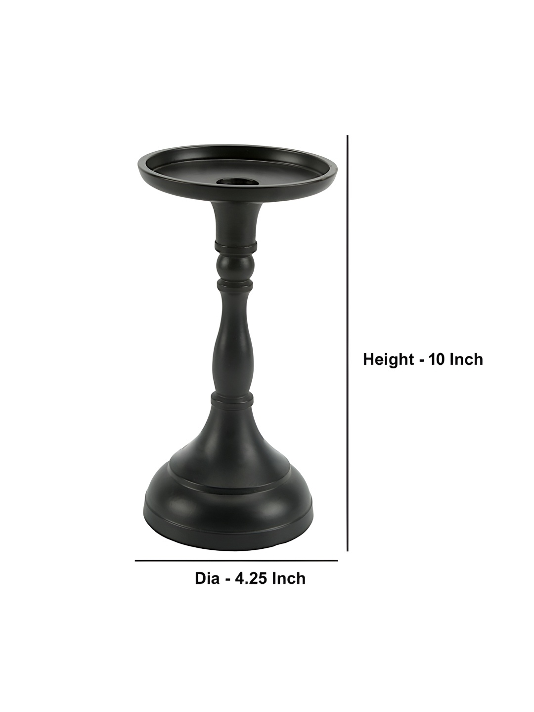 

Hind Decor Black Candle Holder