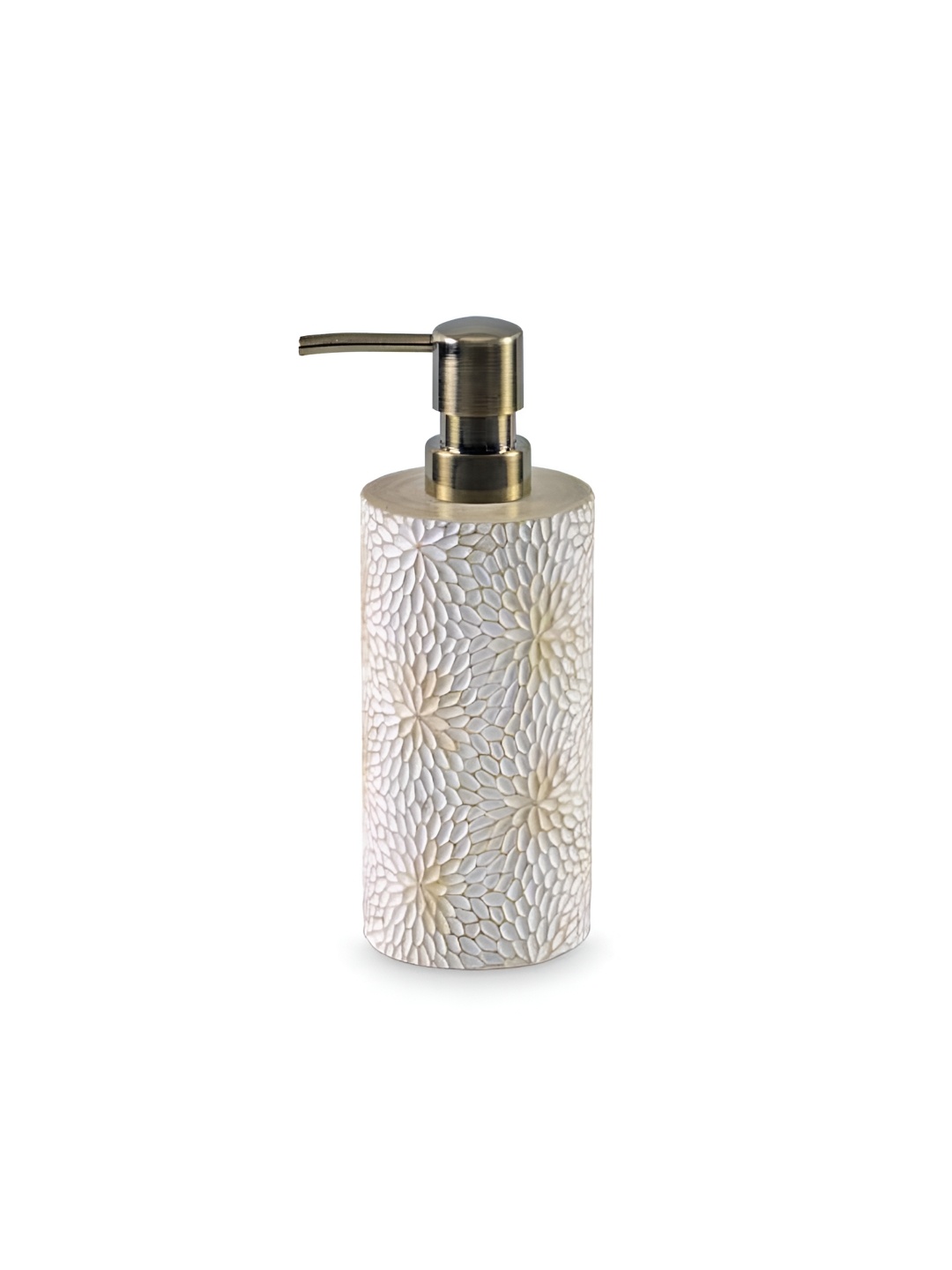 

Freelance White & Brown Floral Polyresin Soap Dispenser