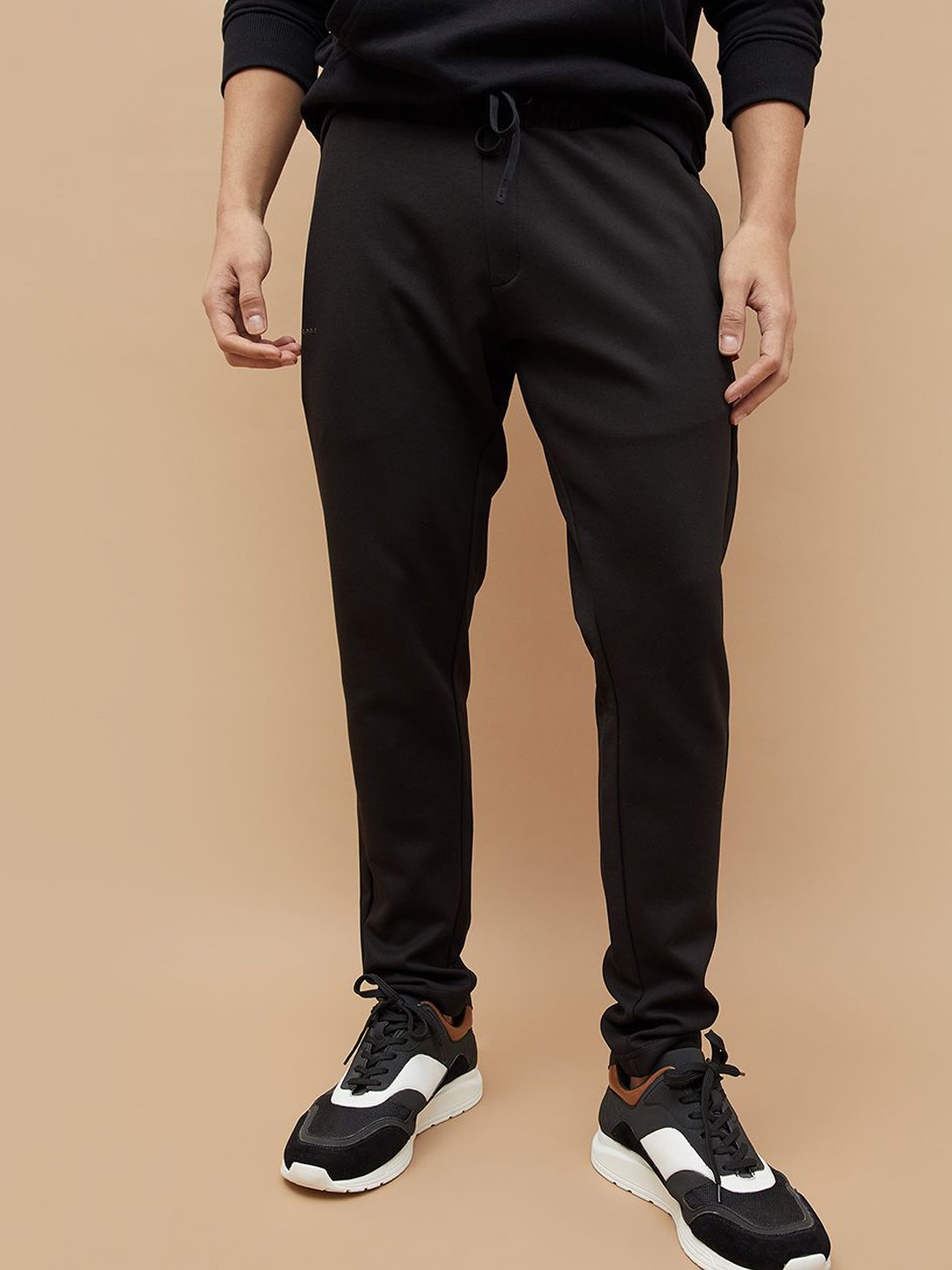 

Kappa Men Mid Rise Track Pants, Black