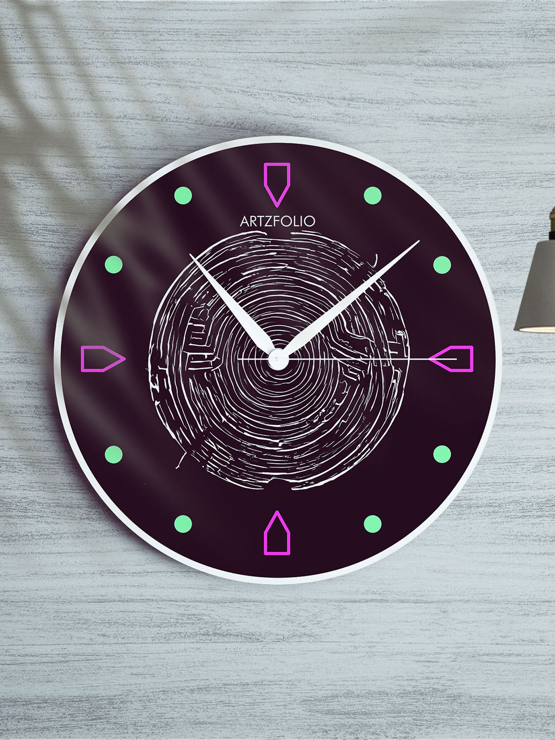 

ArtzFolio Multicoloured Printed Contemporary Wall Clock, Multi