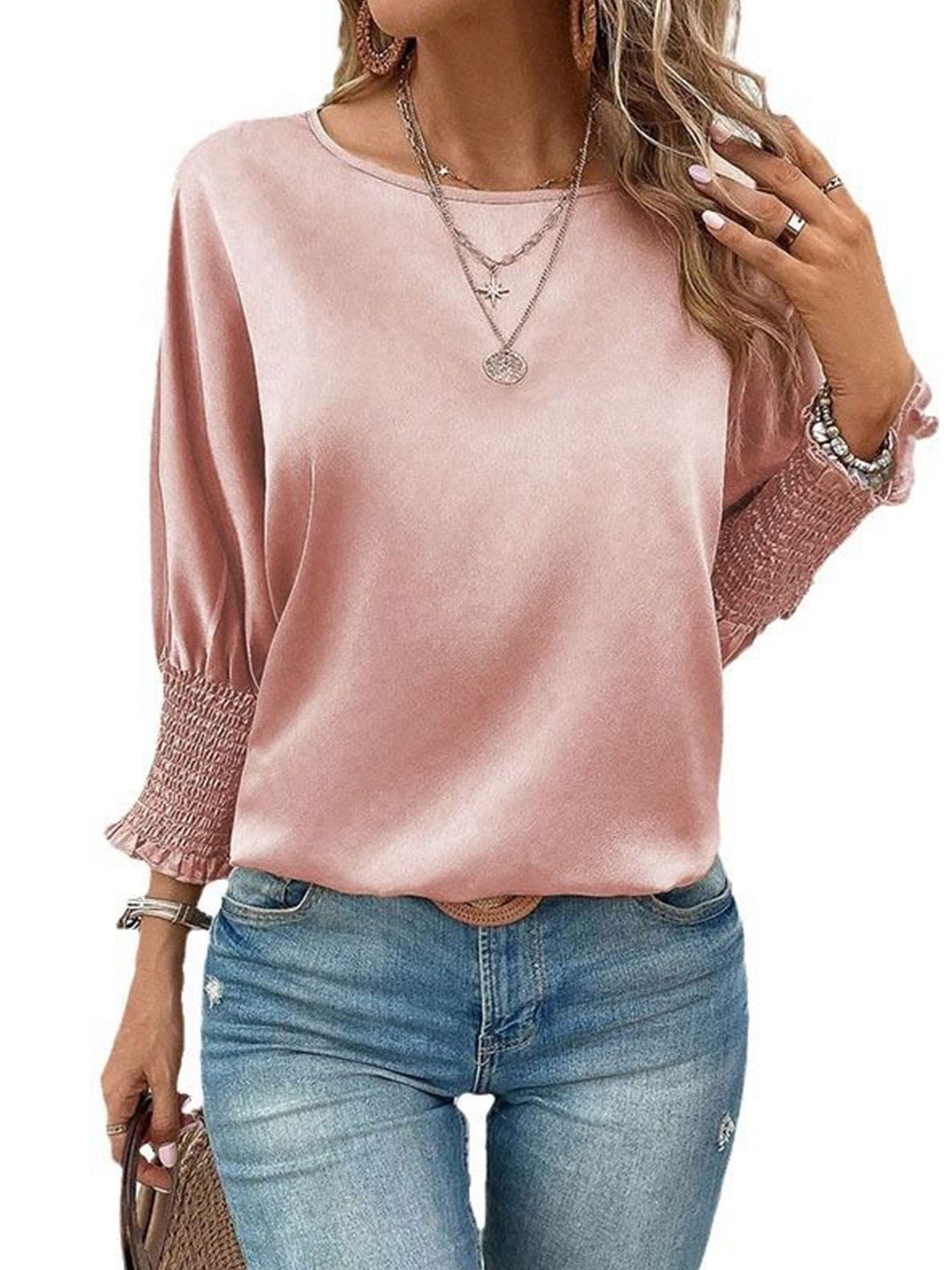 

StyleCast Extended Sleeves Top, Pink