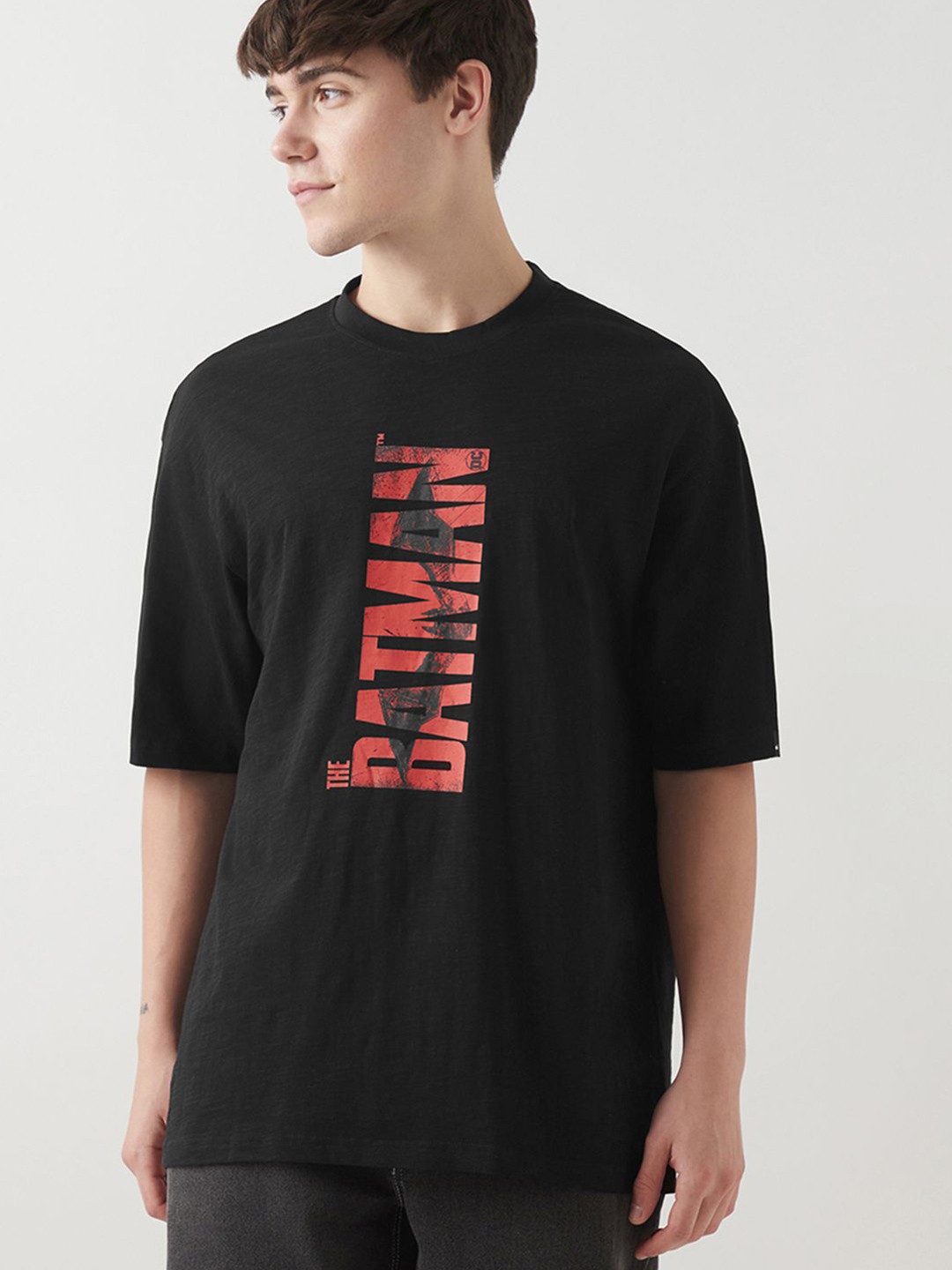 

Bewakoof AIR Men Printed T-shirt, Black