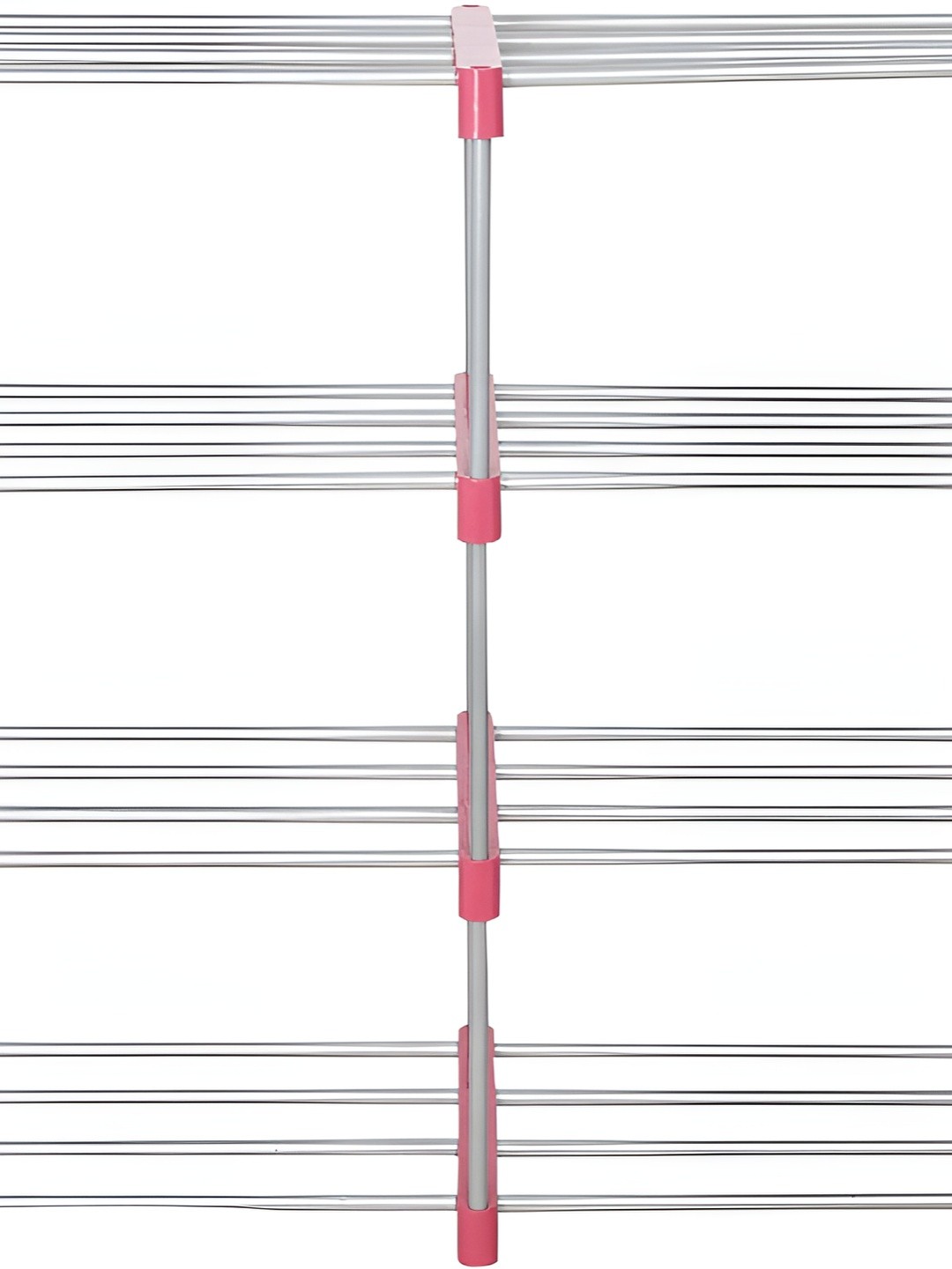 

Decent Hut Pink & Silver Toned 8-Tier Rectangle Stainless Steel Shoe Rack