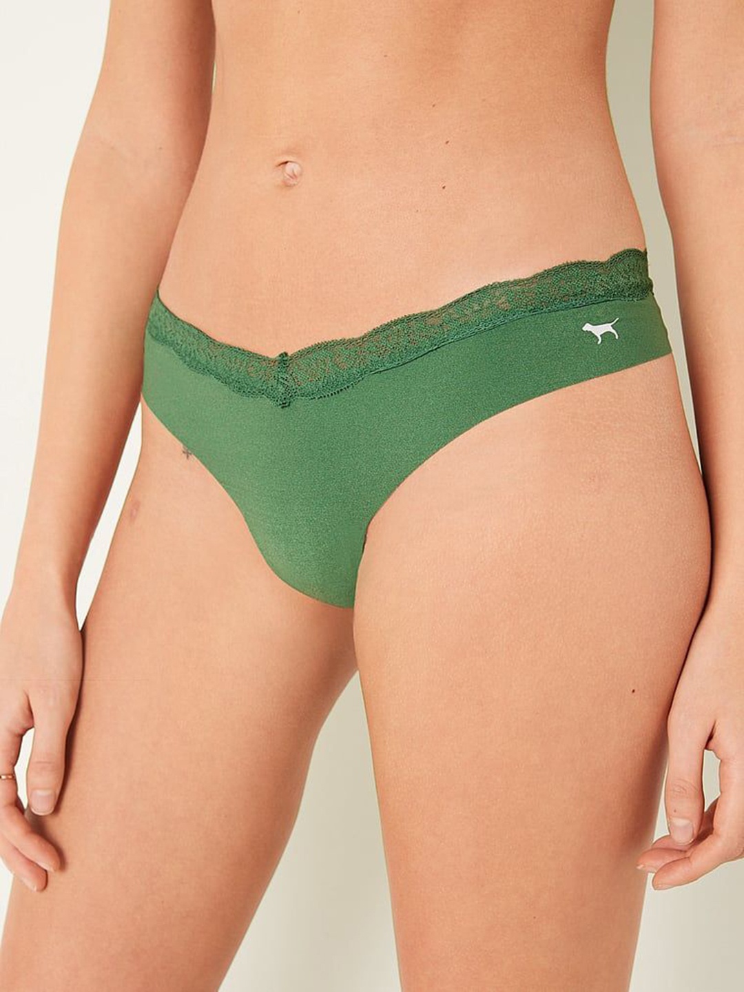 

Victoria's Secret PINK No-Show Thong Panty 112144885PZC, Green