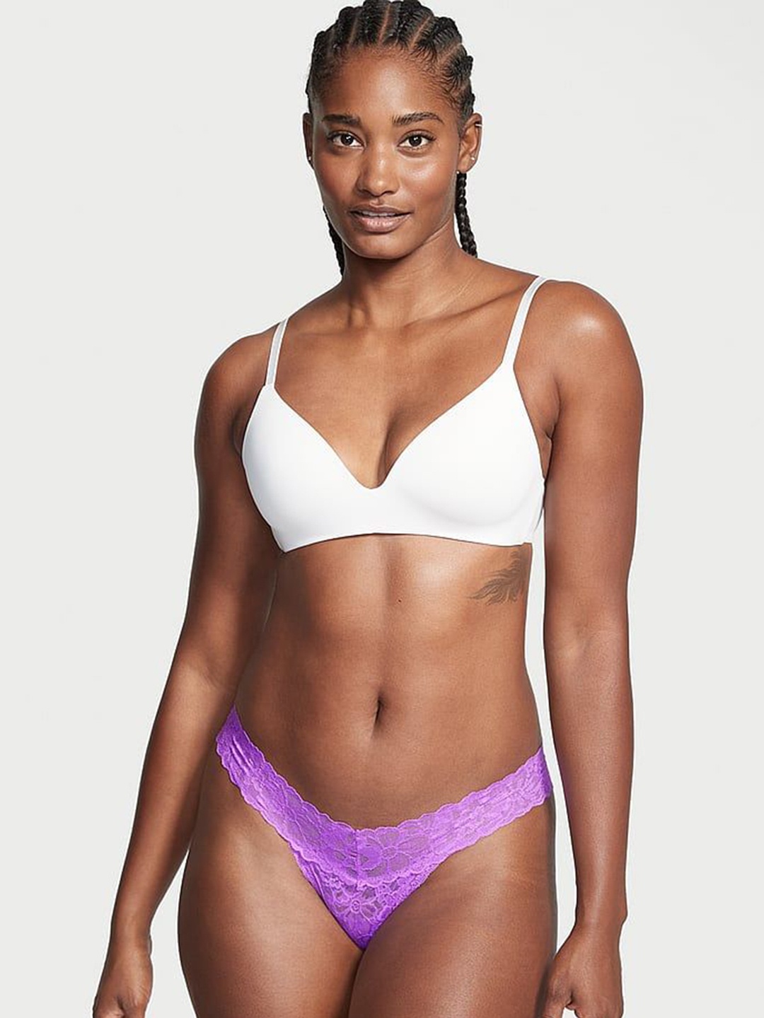

Victoria's Secret Low Rise Lacie Thong Briefs 111461014IOB, Purple