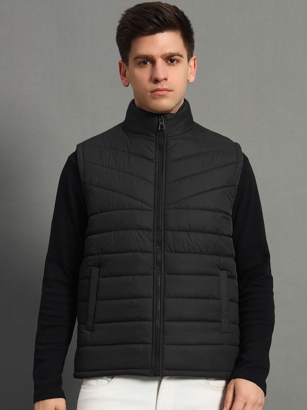 

GET GOLF Men Bomber Jacket, Black