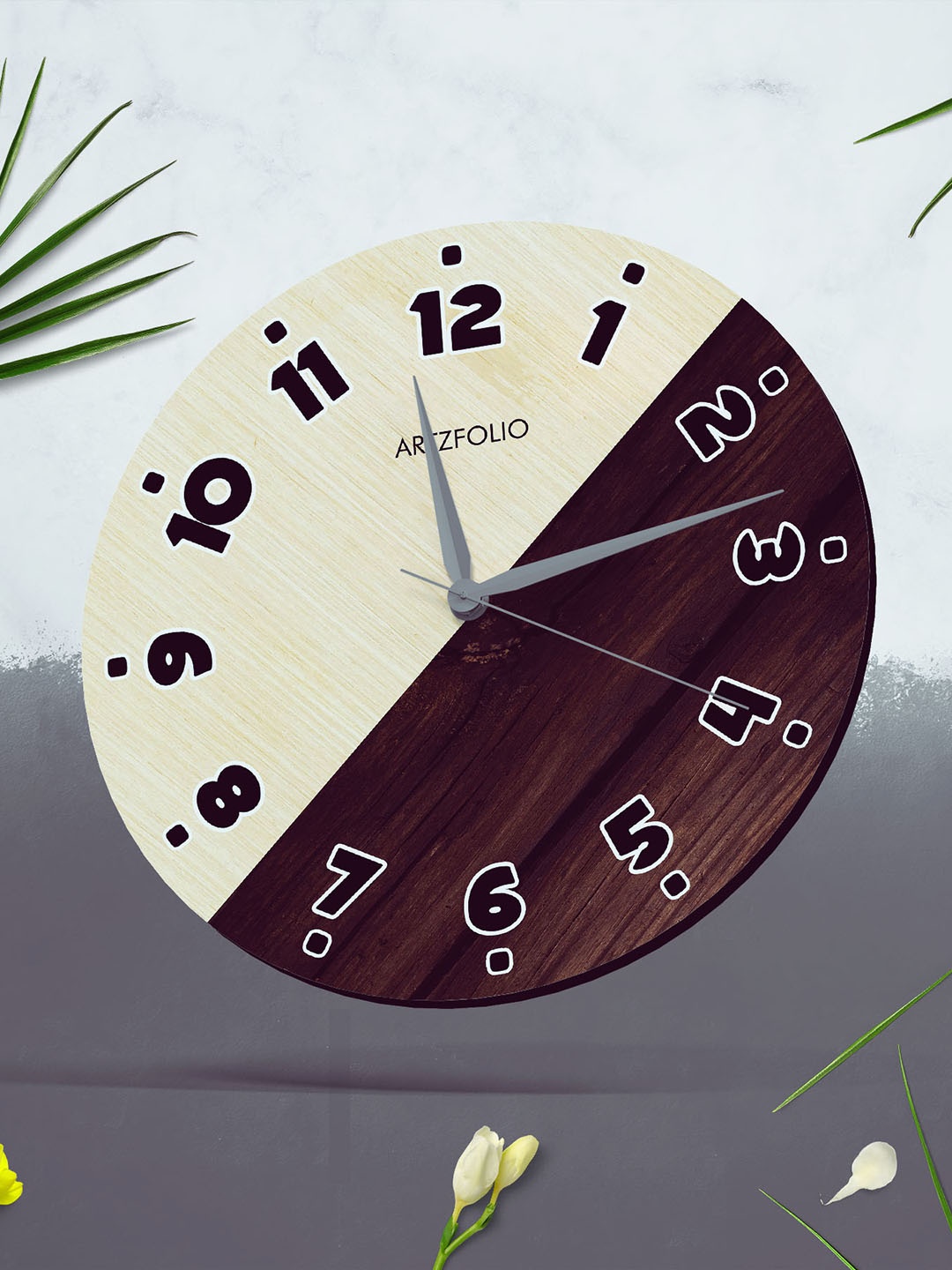 

ArtzFolio Multicoloured Printed Contemporary Wall Clock, Multi