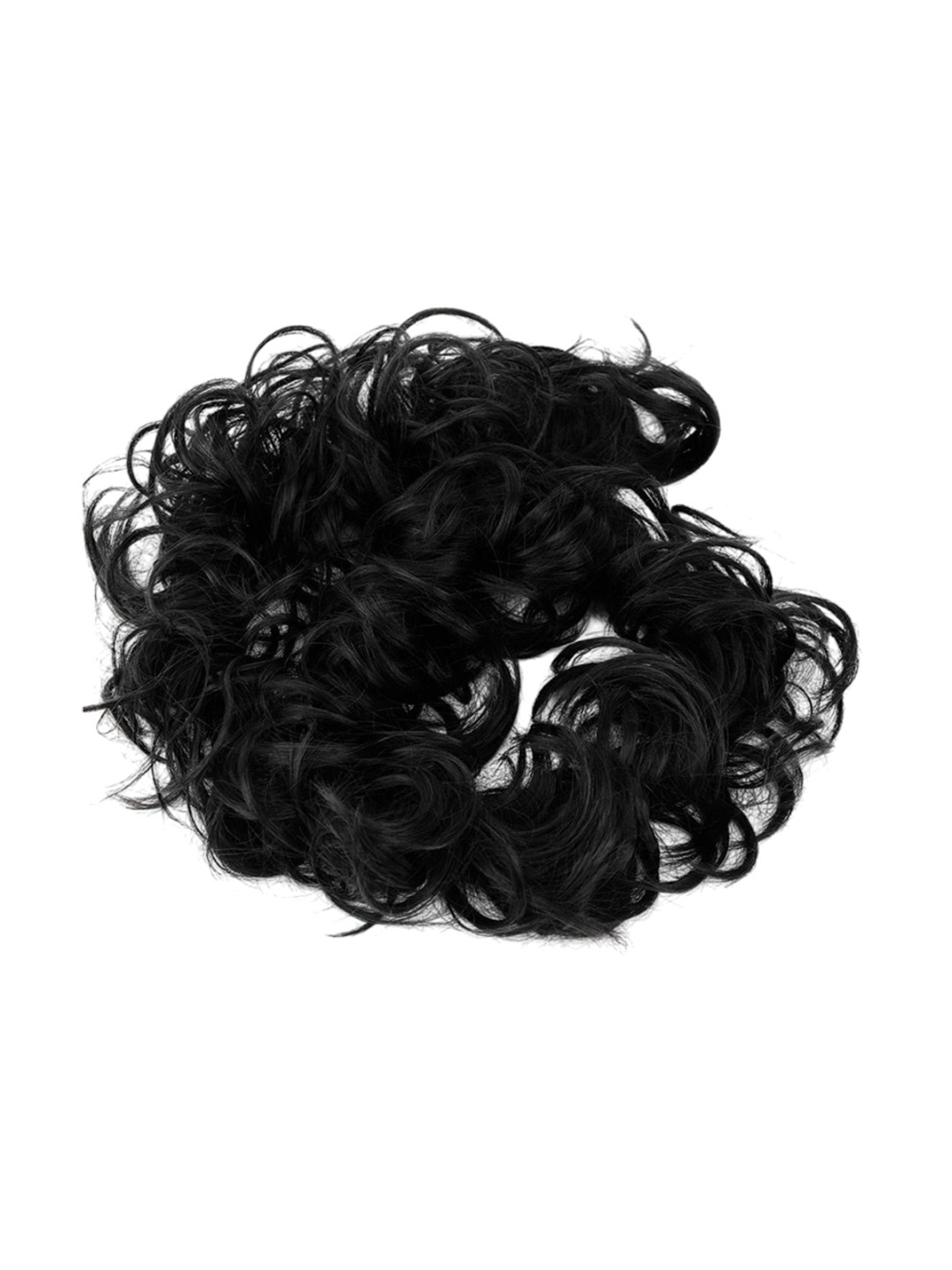 

VAGHBHATT Curly Halo Bun Hair Extension - Black - 27.5 Inch
