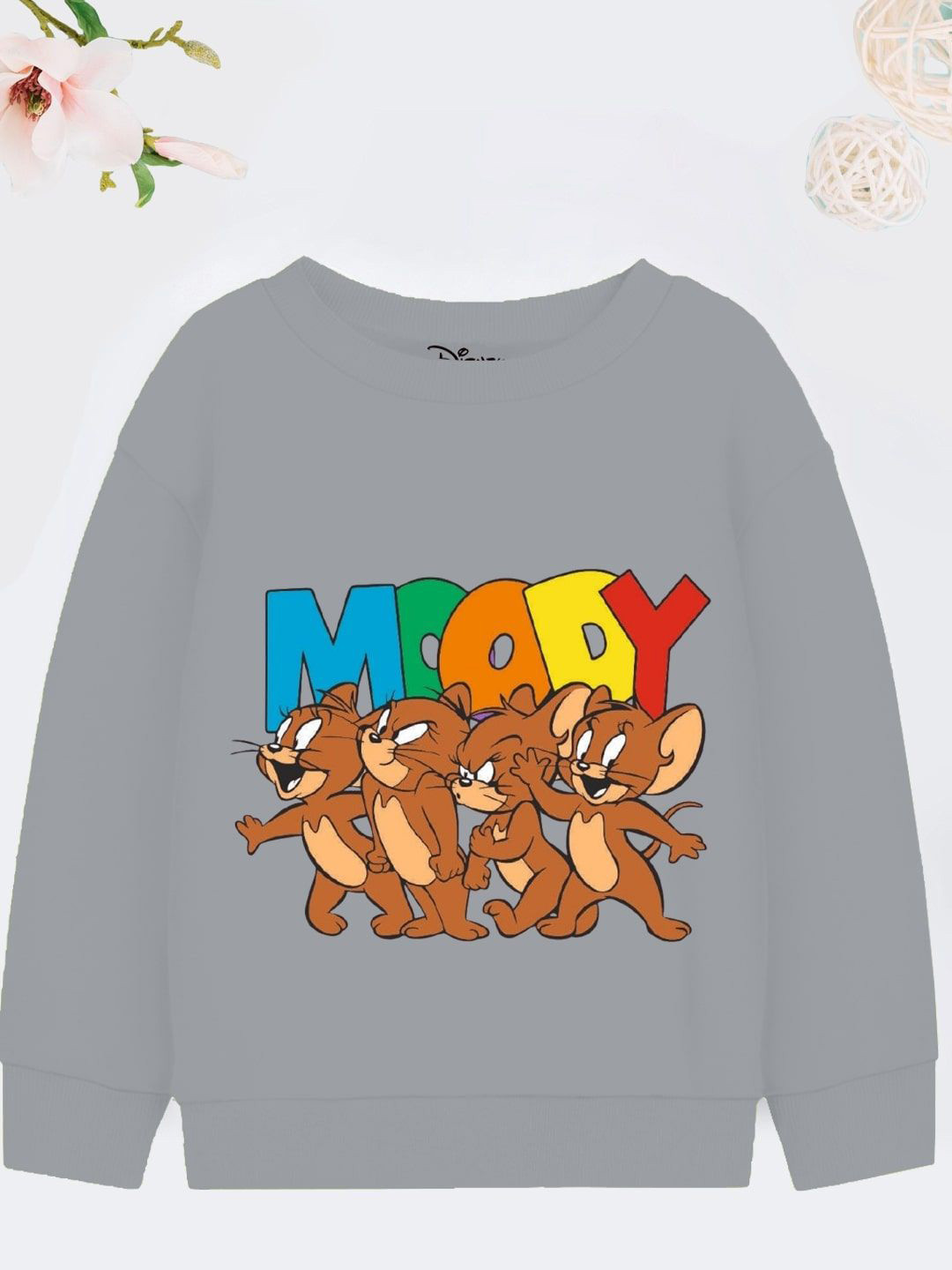 

YK Disney Boys Printed Pullover Sweatshirt, Grey