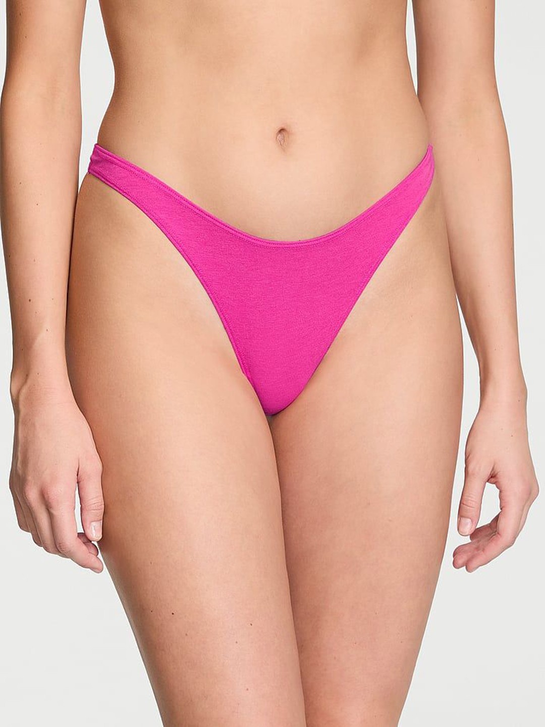 

Victoria's Secret Low-Rise Seamless Thong Briefs 112020101FNR, Pink