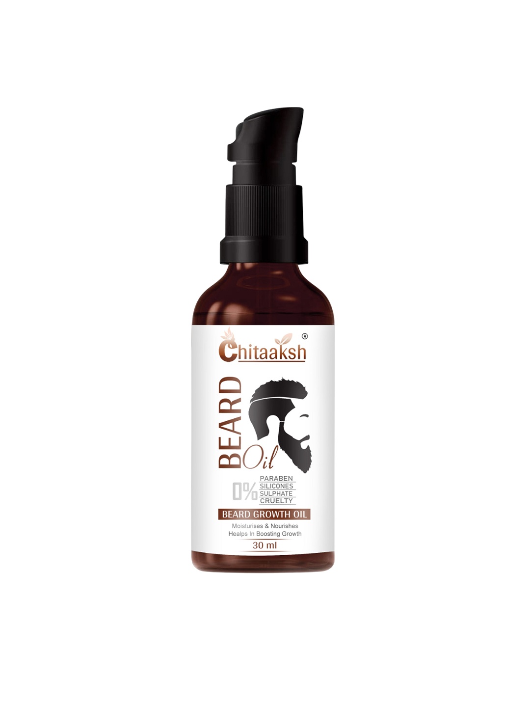 

Chitaaksh Beard Growth Oil Enriched With Argan Oil - 30 ml, Brown