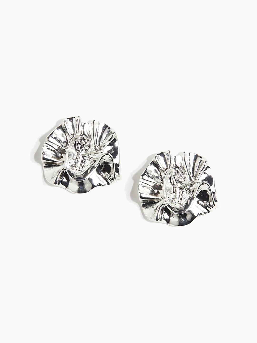 

H&M Flower-Shaped Earrings, Silver