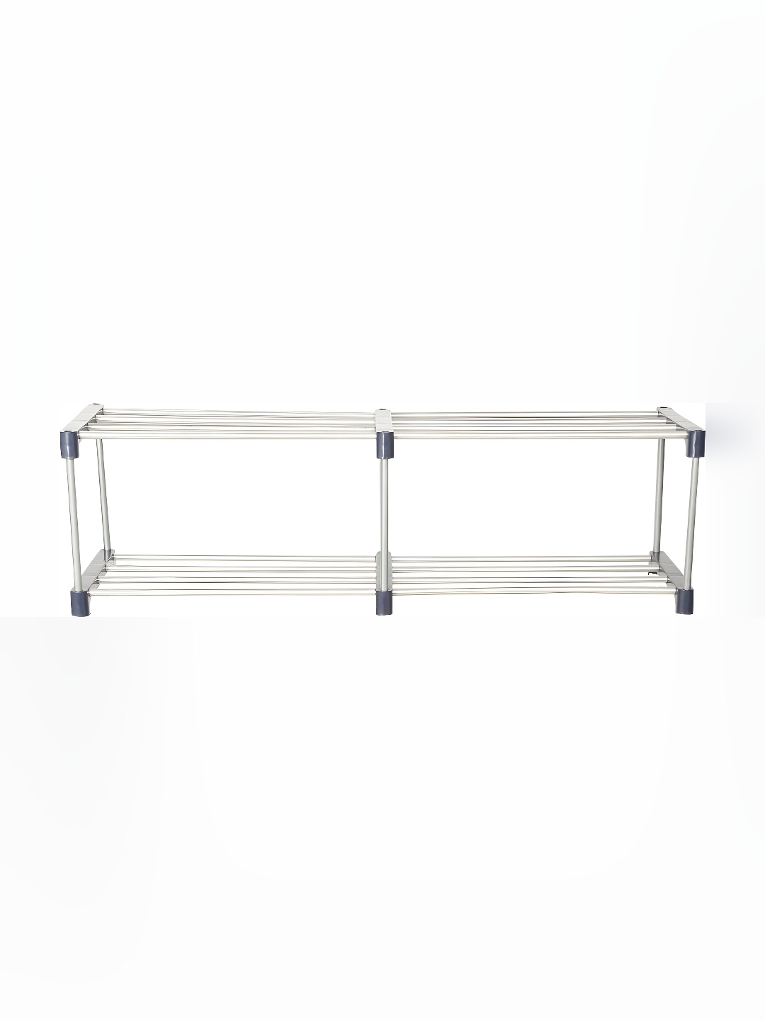 

Decent Hut Navy Blue & Silver Toned 4 Tier Rectangle Stainless Steel Shoe Rack