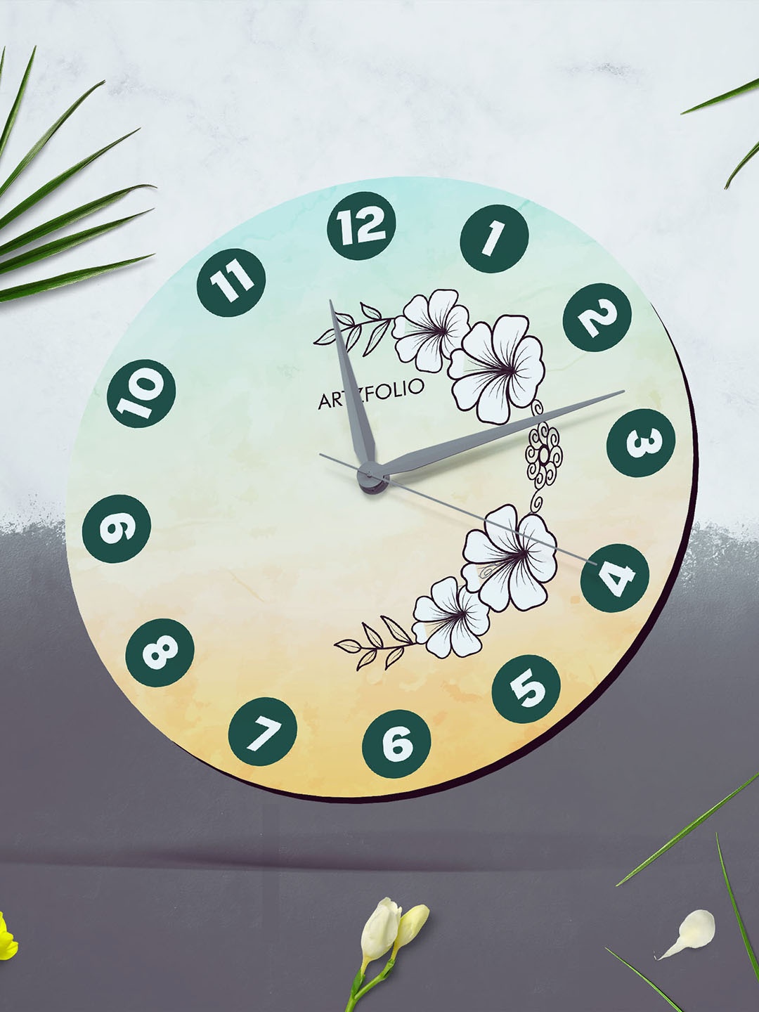 

ArtzFolio Multicoloured Printed Contemporary Wall Clock, Multi