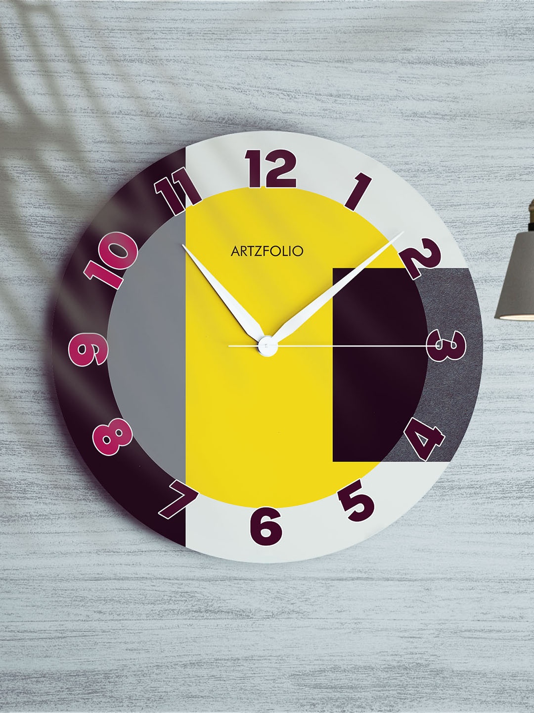 

ArtzFolio Multicoloured Printed Contemporary Wall Clock, Multi