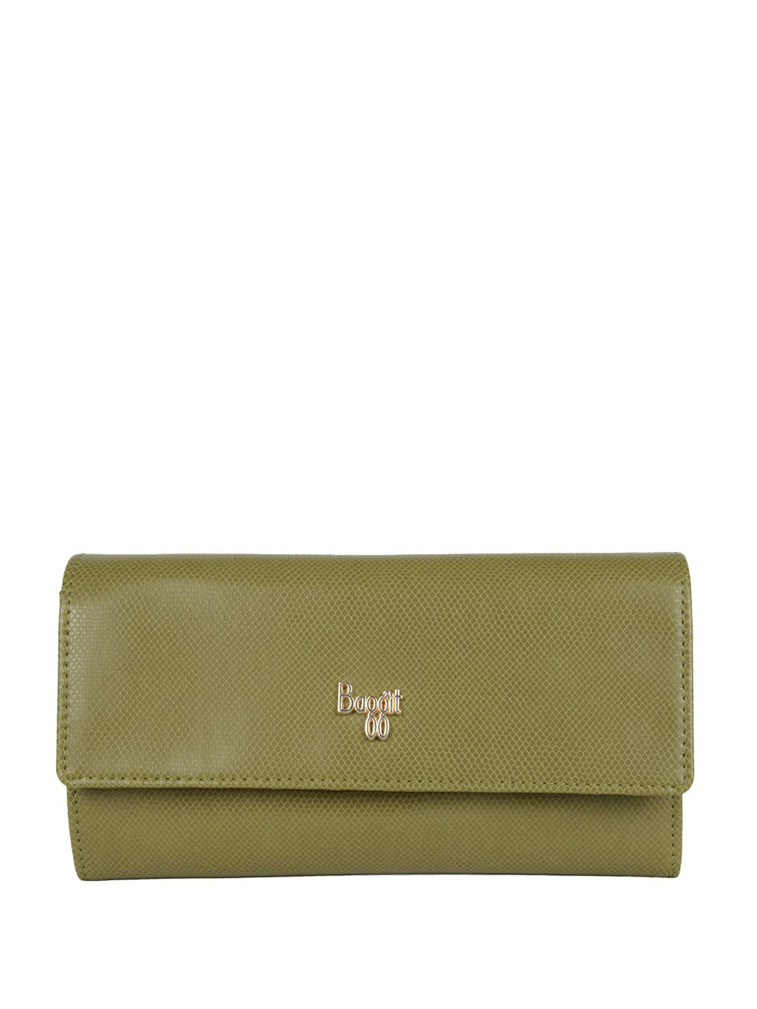 

Baggit Women PU Two Fold Wallet, Green