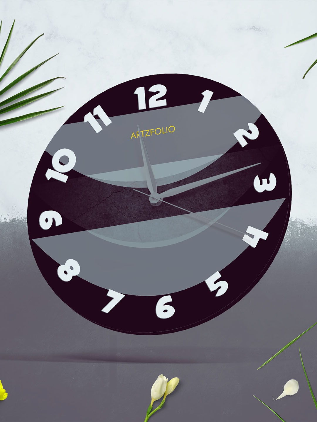 

ArtzFolio Multicoloured Printed Contemporary Wall Clock, Multi