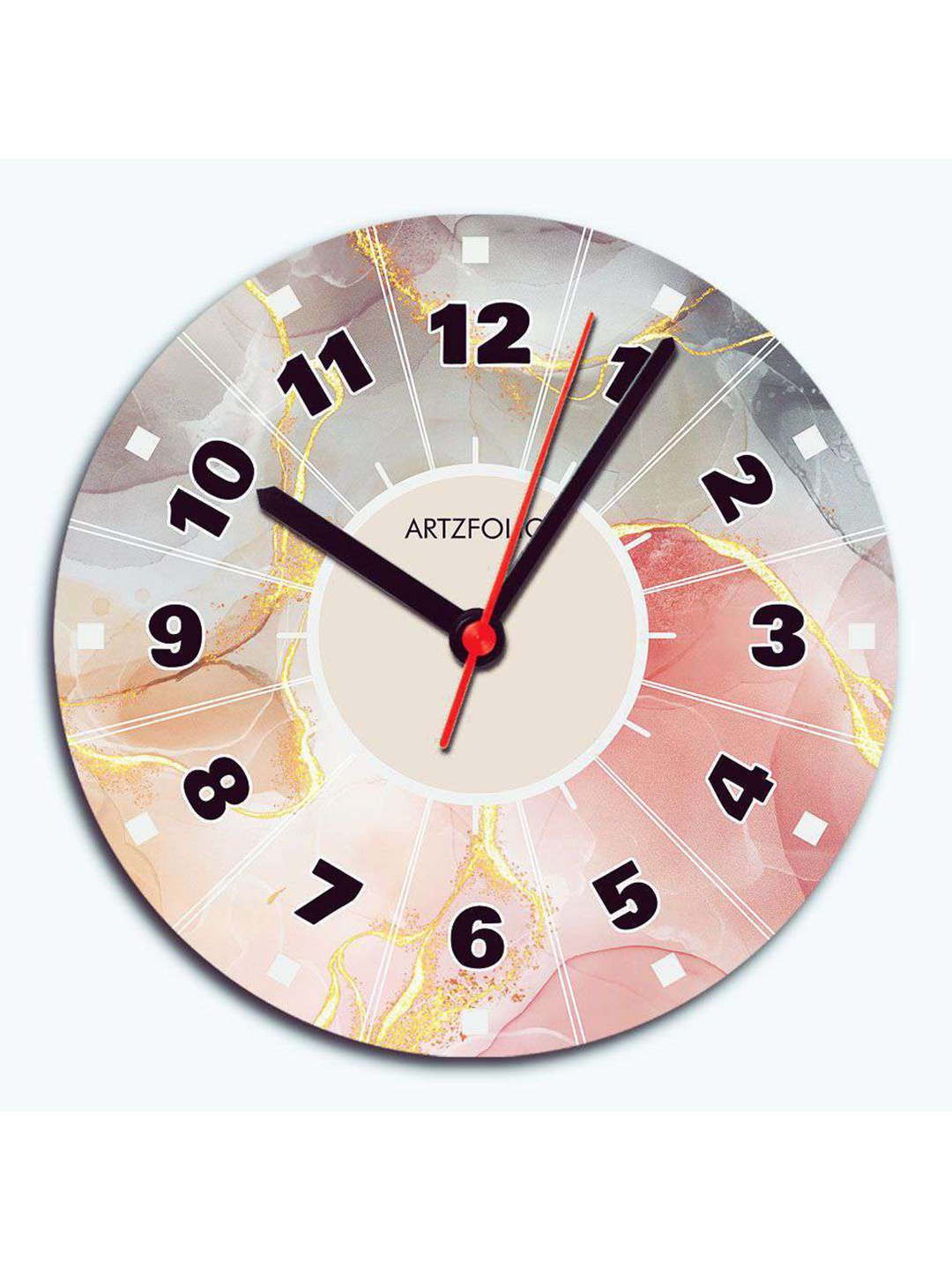 

ArtzFolio Multicoloured Printed Contemporary Wall Clock, Multi
