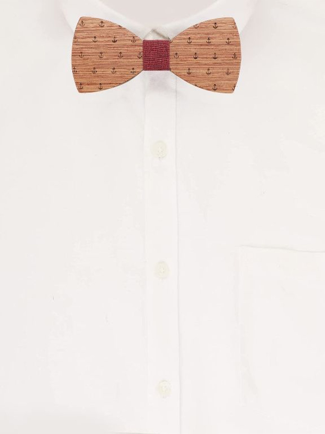 

Alvaro Castagnino Men Printed Bow Tie, Maroon