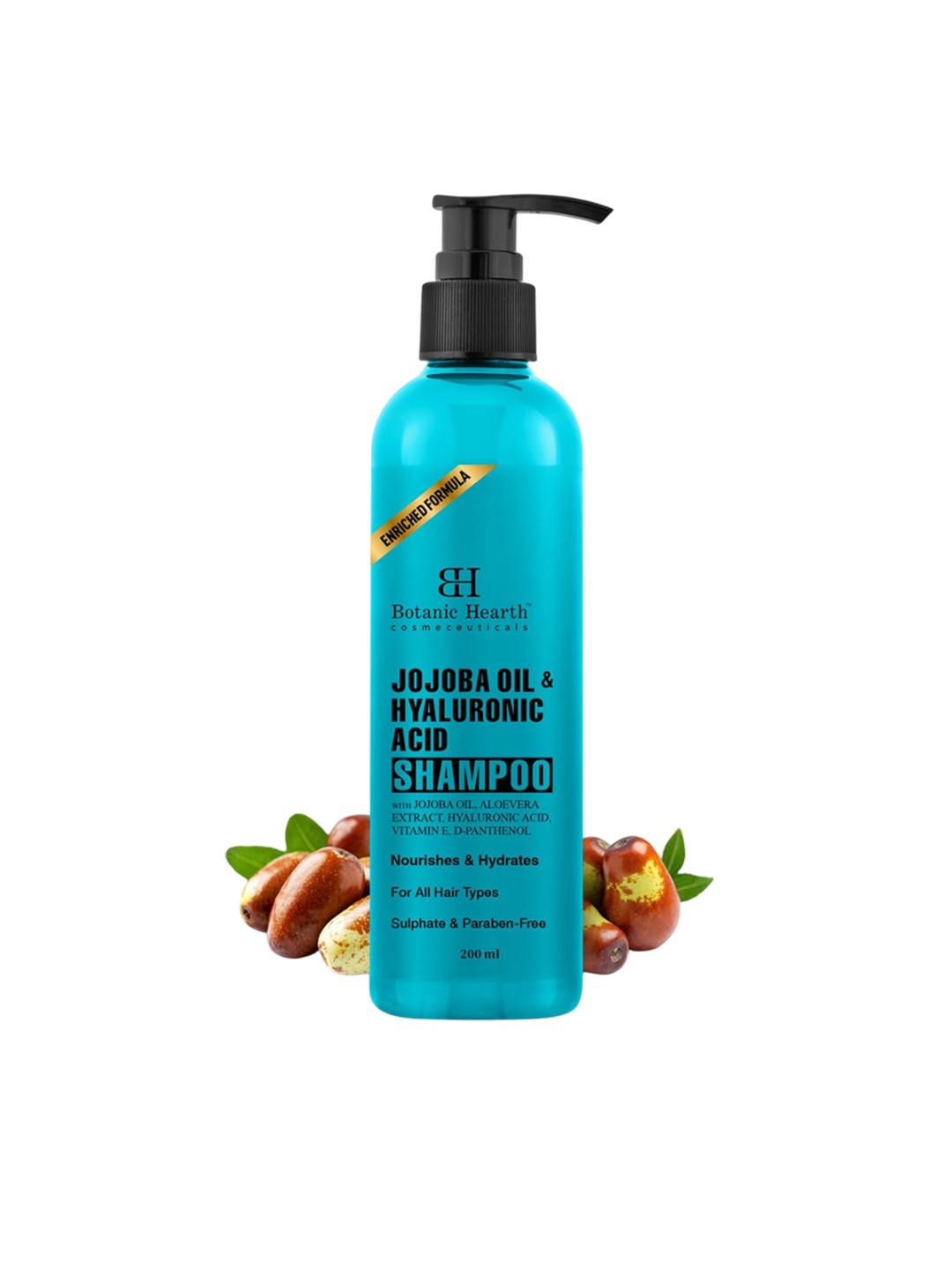 

Botanic Hearth Jojoba Hyaluronic Shampoo With Aloevera Extract - 200 ml, Blue