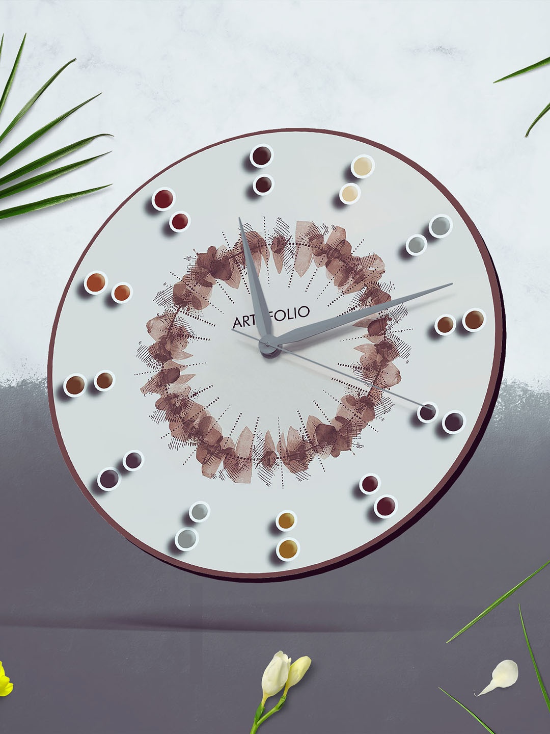 

ArtzFolio Multicoloured Printed Contemporary Wall Clock, Multi