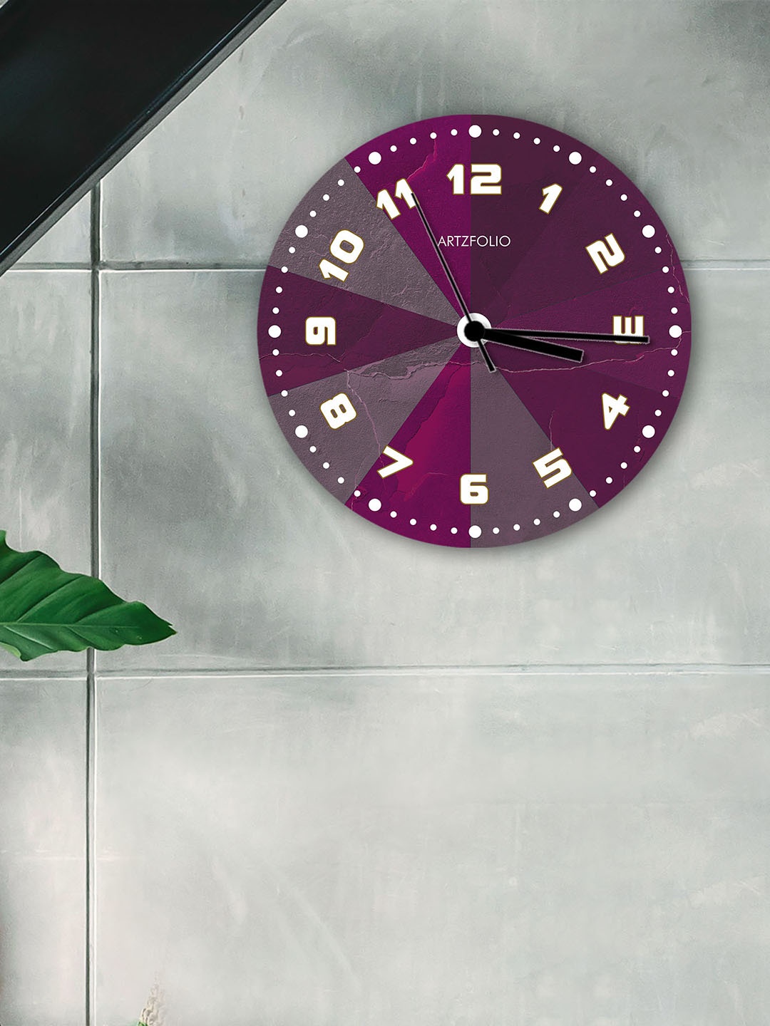 

ArtzFolio Multicoloured Printed Contemporary Wall Clock, Multi