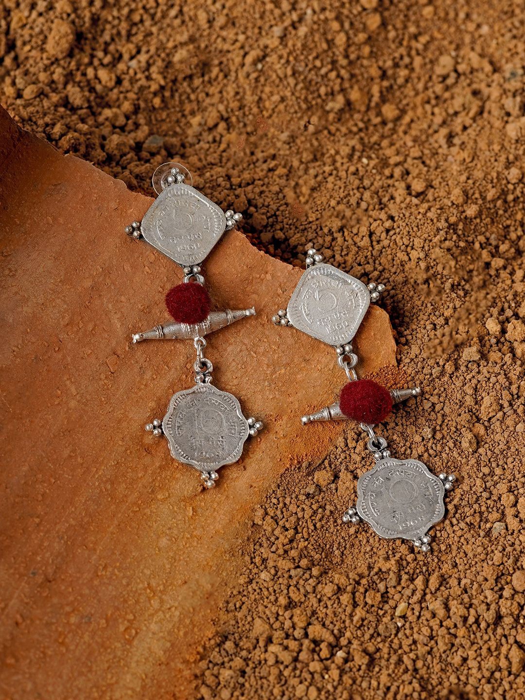 

TEEJH Contemporary Drop Earrings, Silver