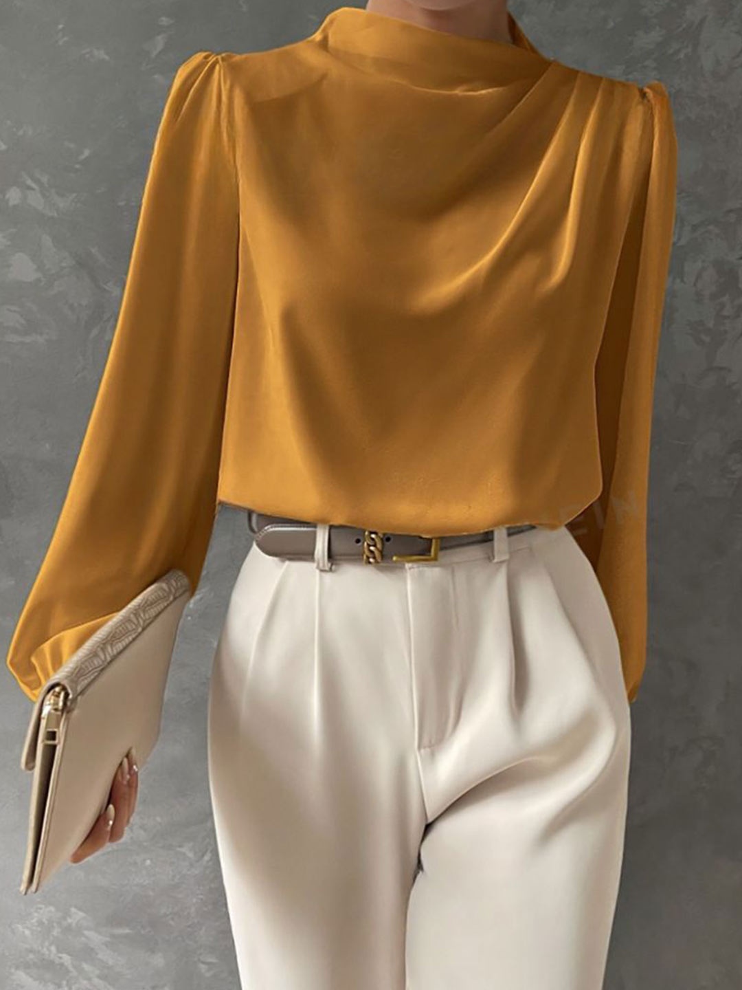 

StyleCast Top, Mustard