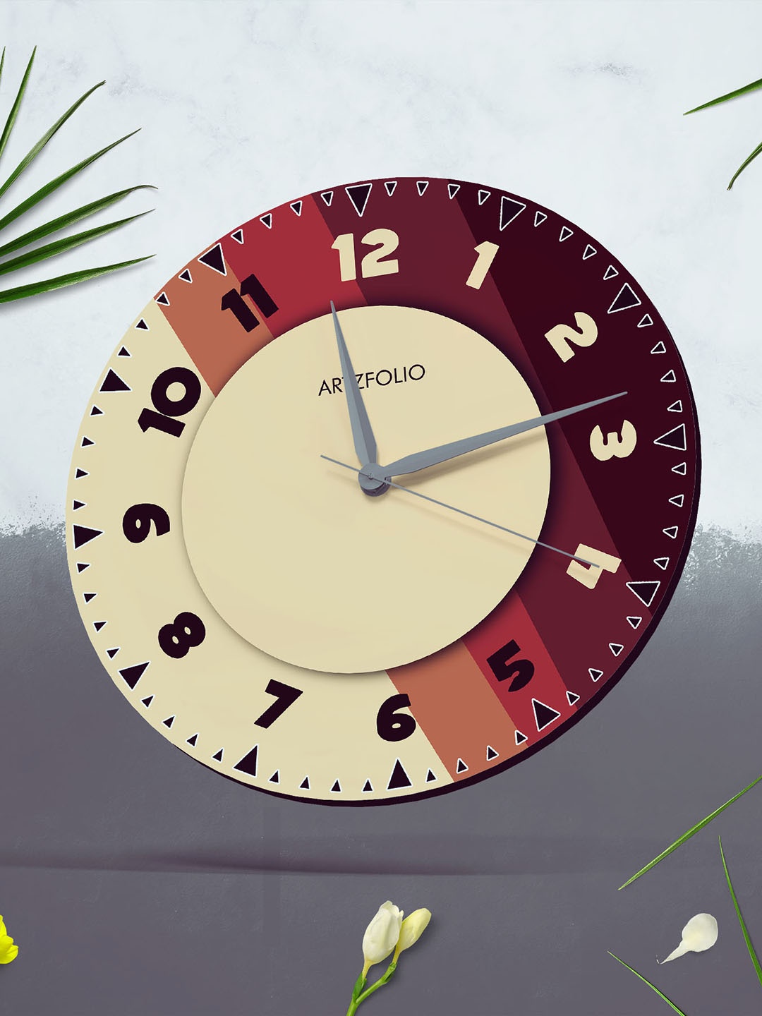 

ArtzFolio Multicoloured Printed Contemporary Wall Clock, Multi