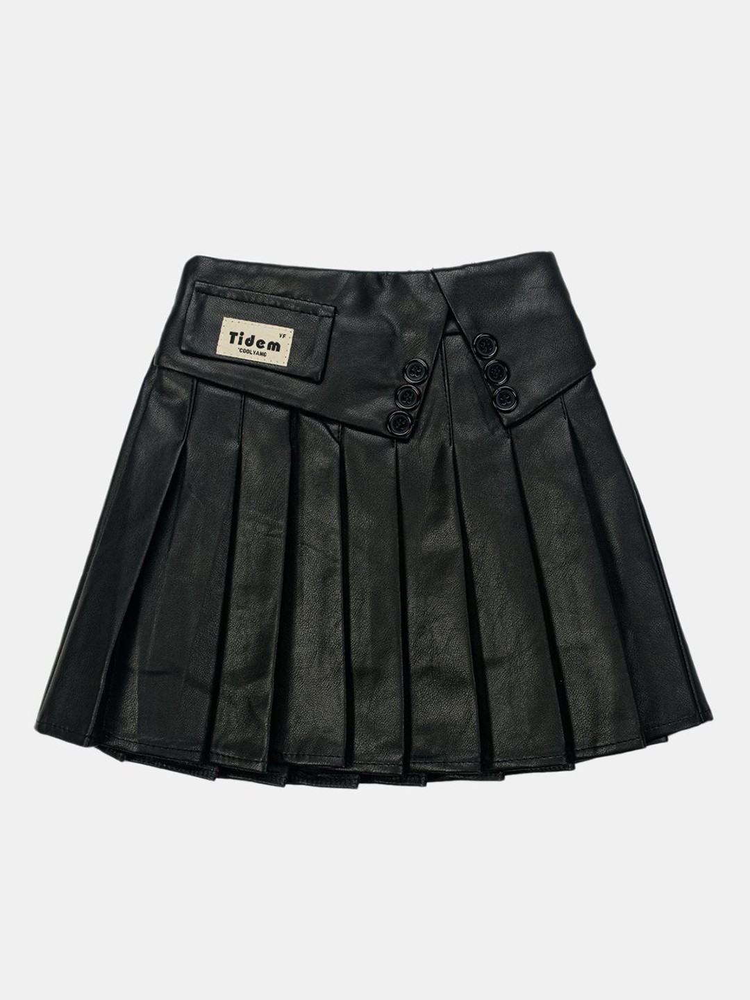 

CHUNMUN Girls Pleated Skirt, Black