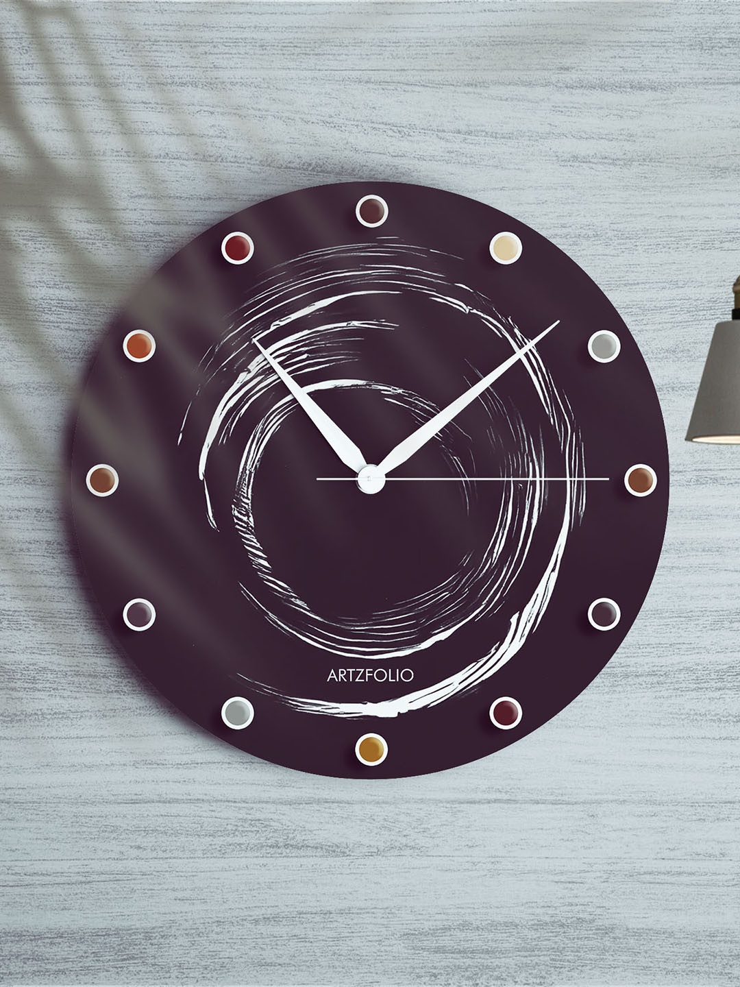 

ArtzFolio Multicoloured Printed Contemporary Wall Clock, Multi