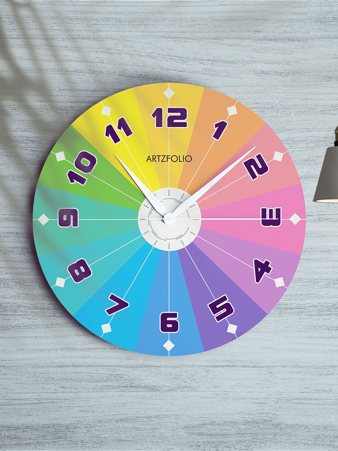 

ArtzFolio Multicoloured Printed Contemporary Wall Clock, Multi
