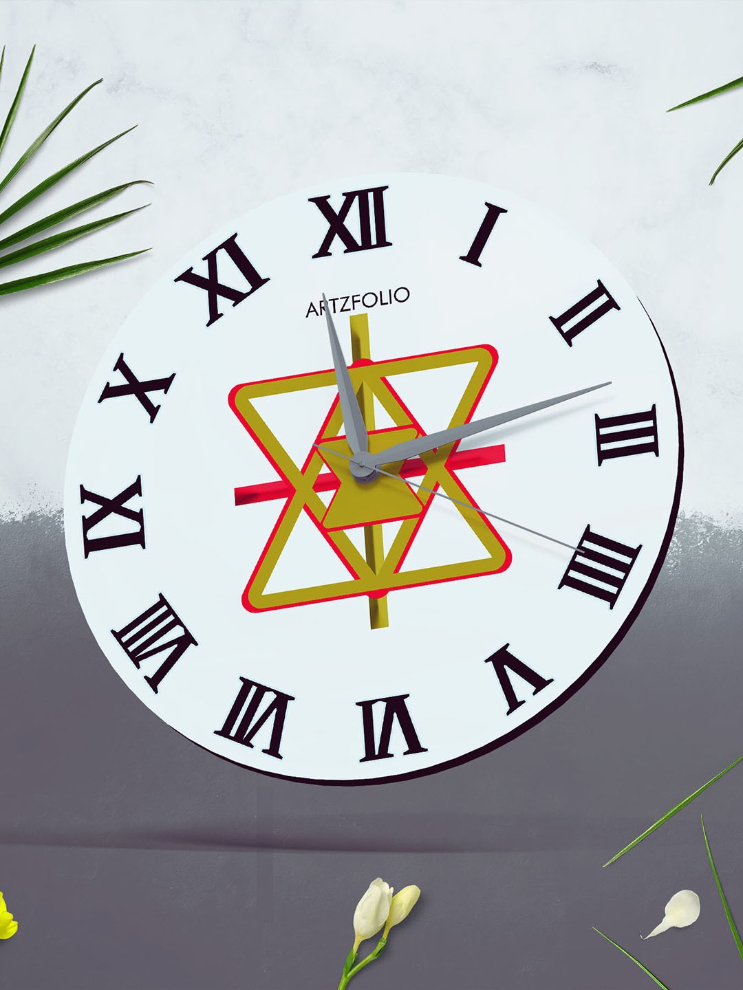 

ArtzFolio Multicoloured Printed Contemporary Wall Clock, Multi