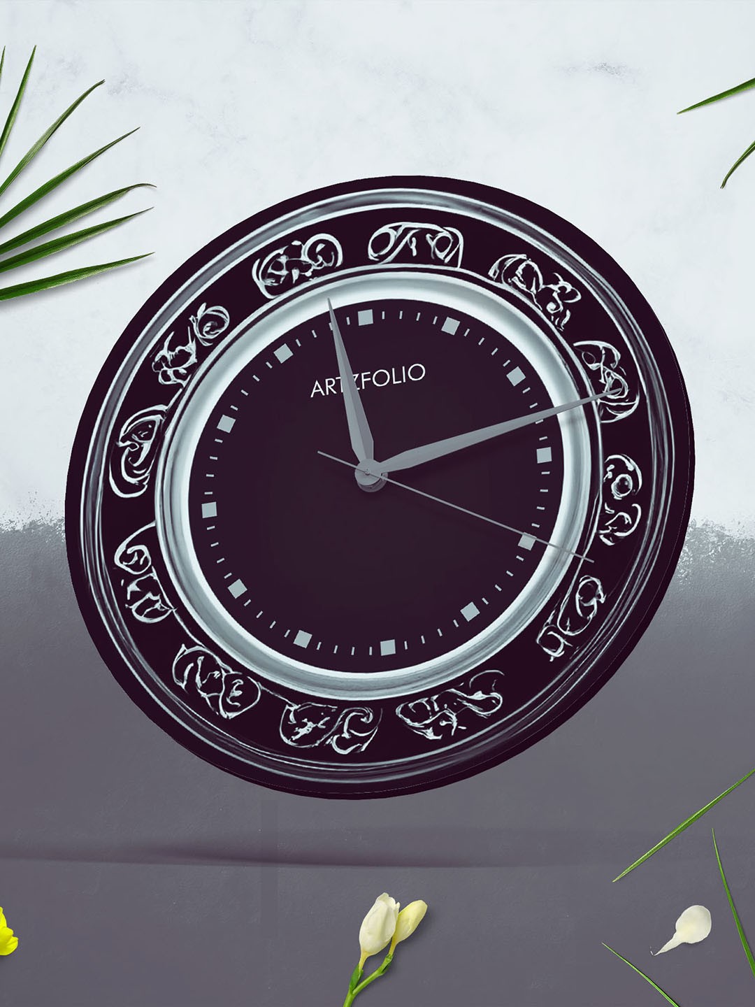 

ArtzFolio Multicoloured Printed Contemporary Wall Clock, Multi