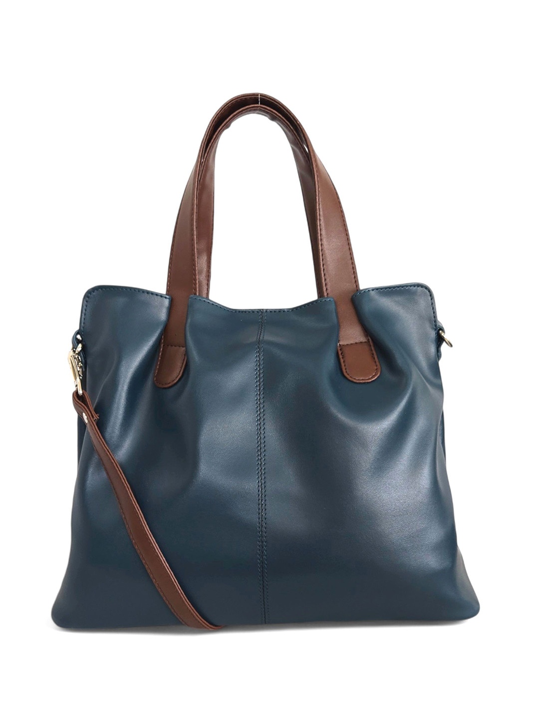 

Mast & Harbour PU Shopper Shoulder Bag with Tasselled, Blue