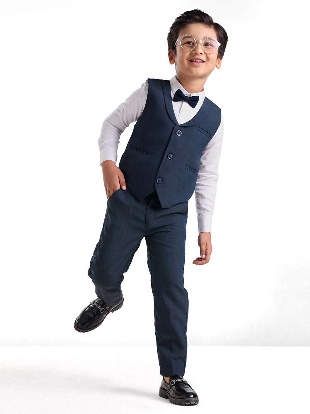 

Mark & Mia Boys Shirt with Trousers, Navy blue