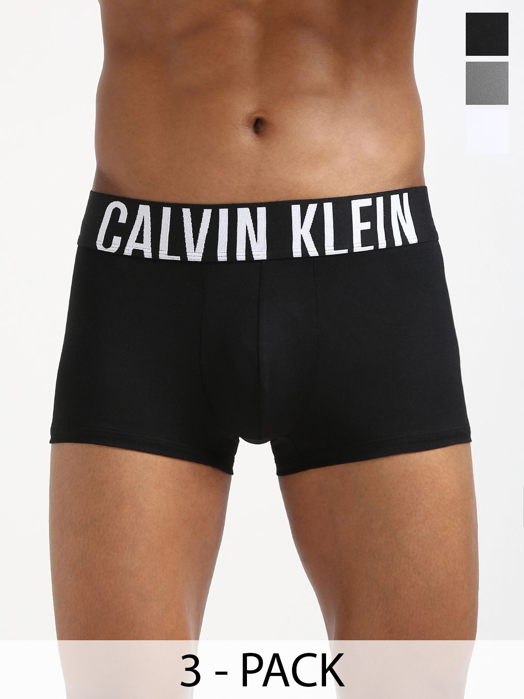 

Calvin Klein Underwear Men Pack Of 3 Nylon Trunks NB3611908, Black