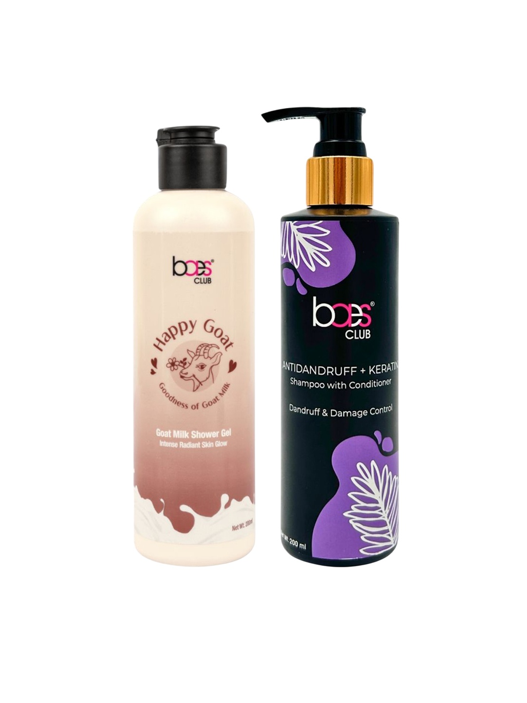 

Baes Club Set Of 2 Shower Gel & Shampoo+ Conditioner - 200 Ml Each, White