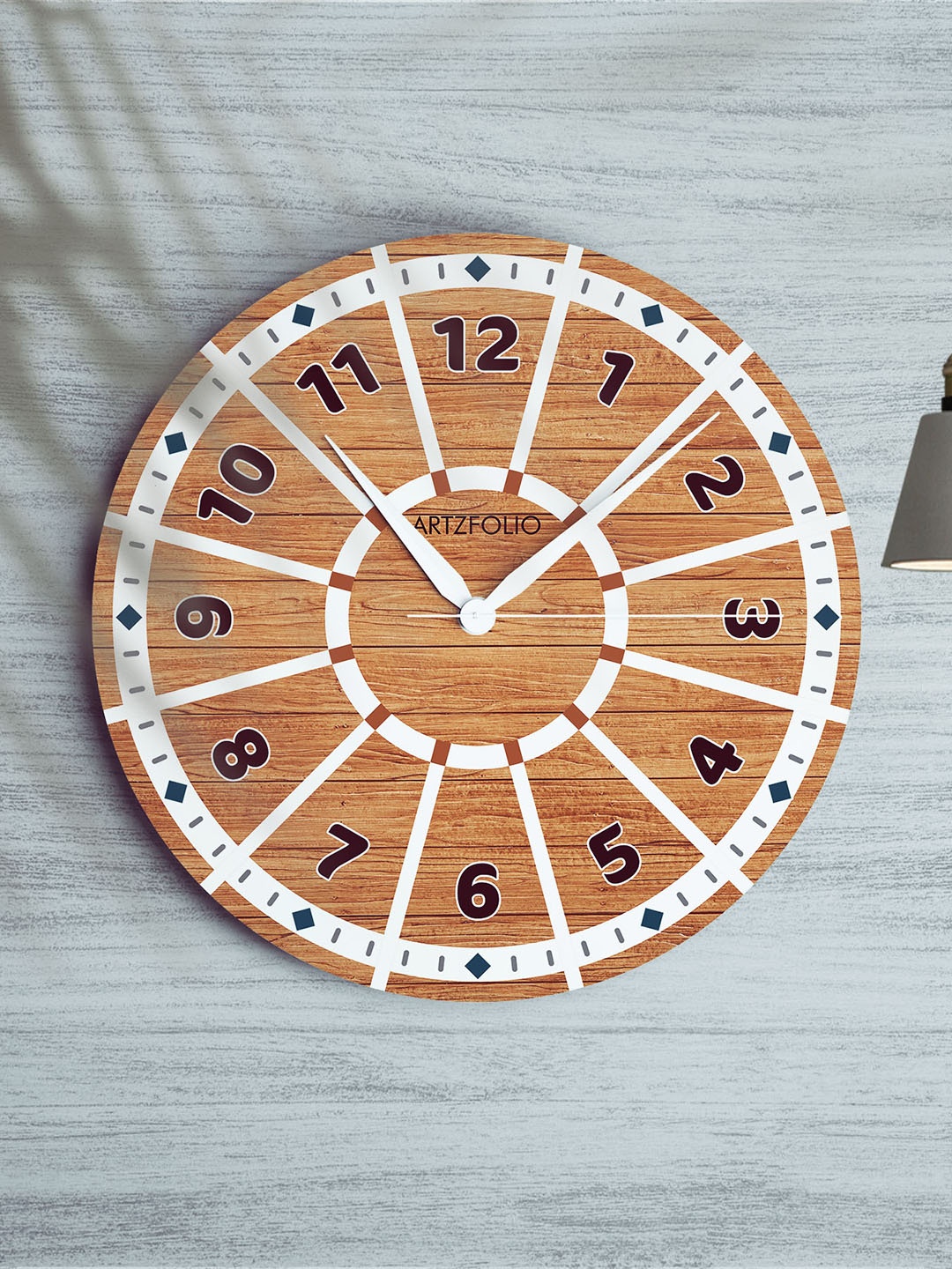 

ArtzFolio Multicoloured Printed Contemporary Wall Clock, Multi