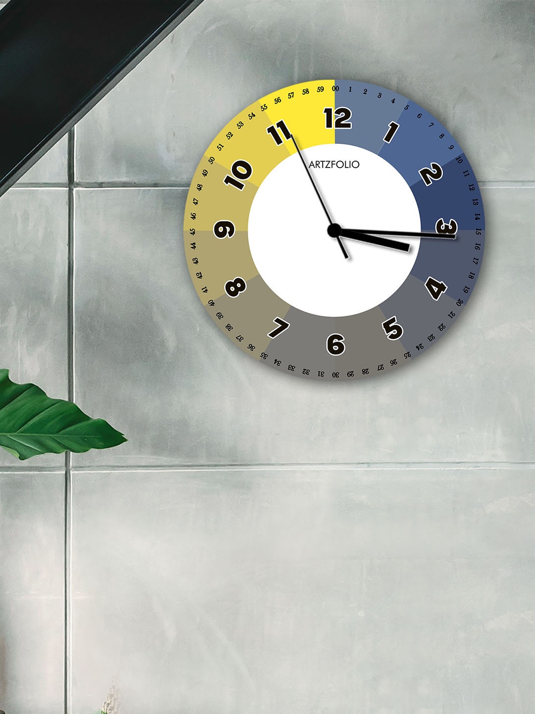 

ArtzFolio Multicoloured Printed Contemporary Wall Clock, Multi