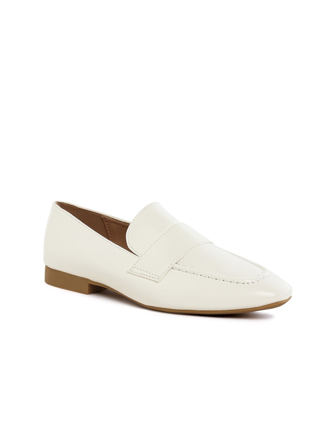 

London Rag Women Leather Loafers, Off white