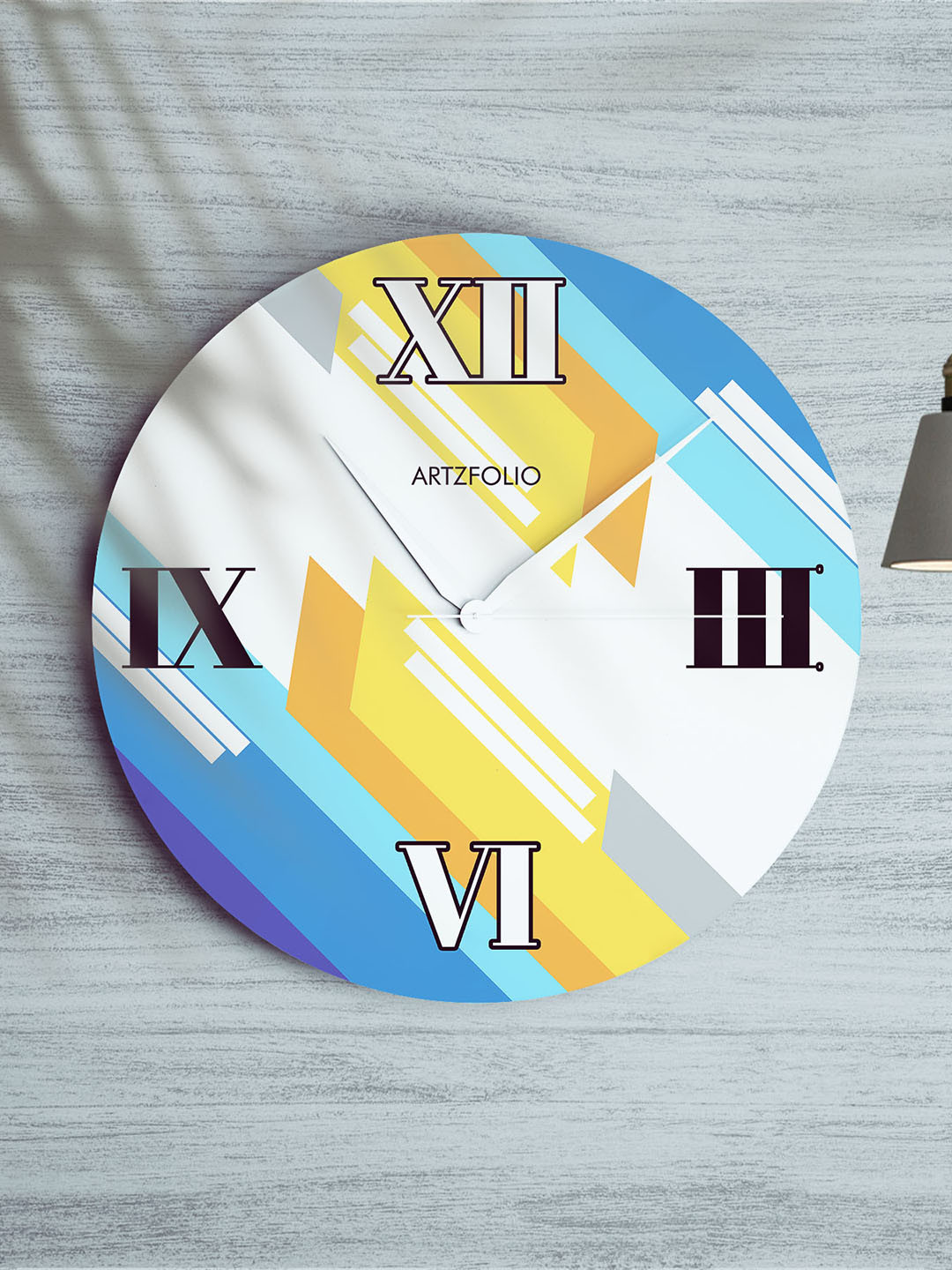 

ArtzFolio Multicoloured Printed Contemporary Wall Clock, Multi