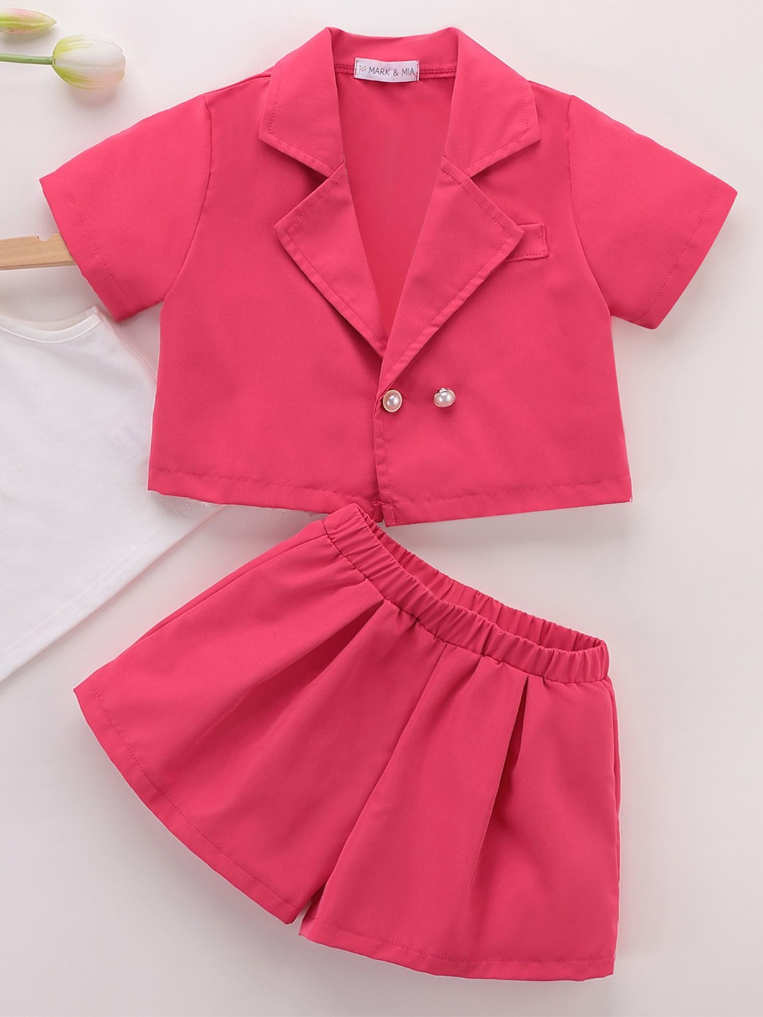 

Mark & Mia Girls Top with Shorts, Pink