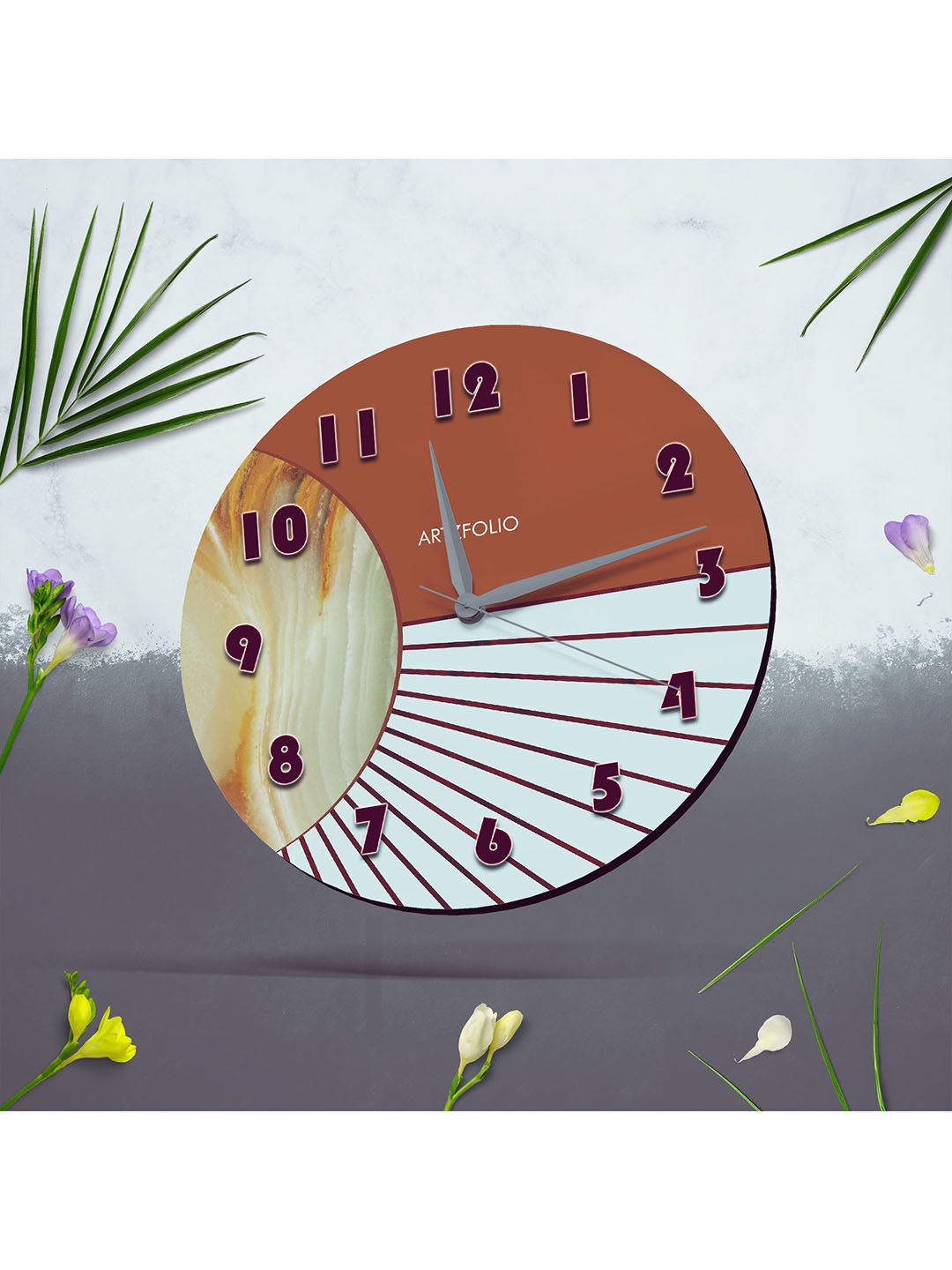 

ArtzFolio Multicoloured Printed Contemporary Wall Clock, Multi