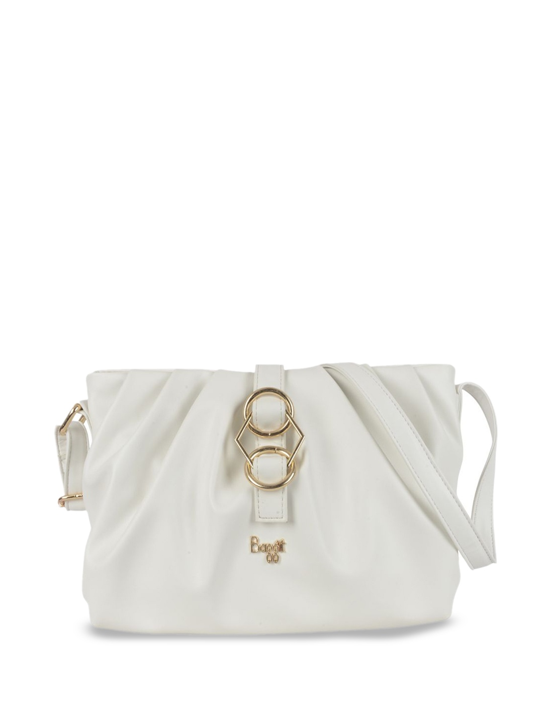 

Baggit PU Structured Hobo Bag, White