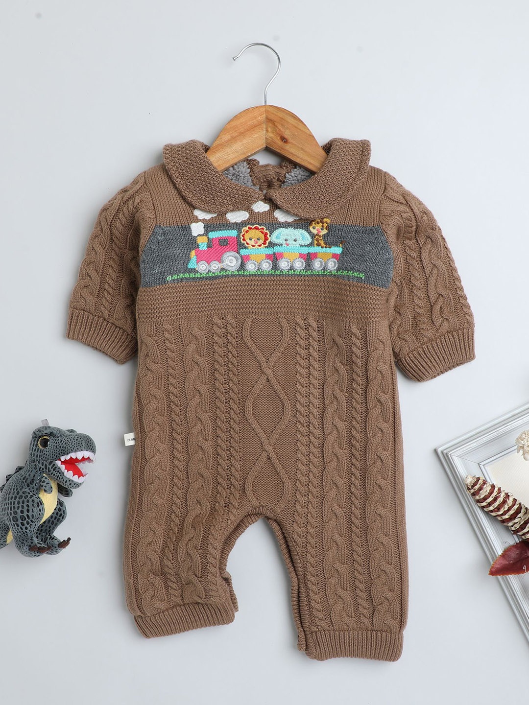 

Yellow Apple Kids Infants Rompers, Brown