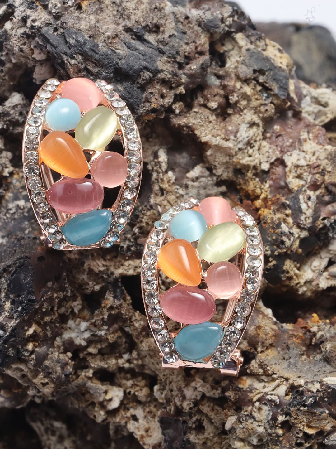 

Maansh Contemporary Studs Earrings, Multi