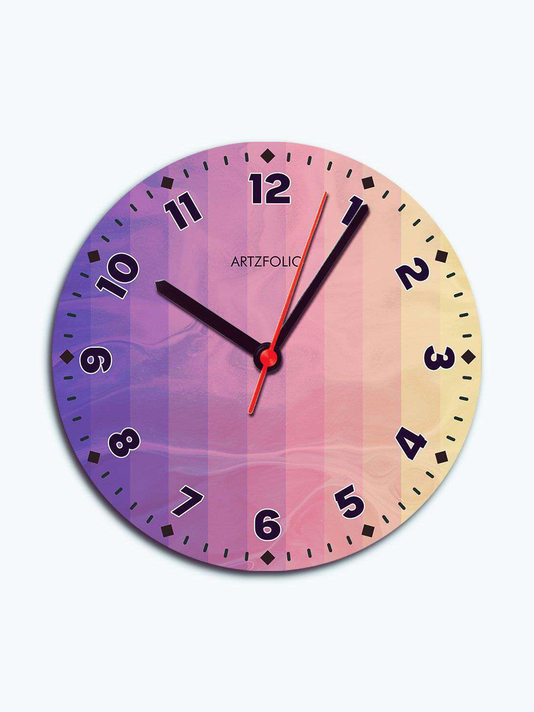 

ArtzFolio Multicoloured Printed Contemporary Wall Clock, Multi